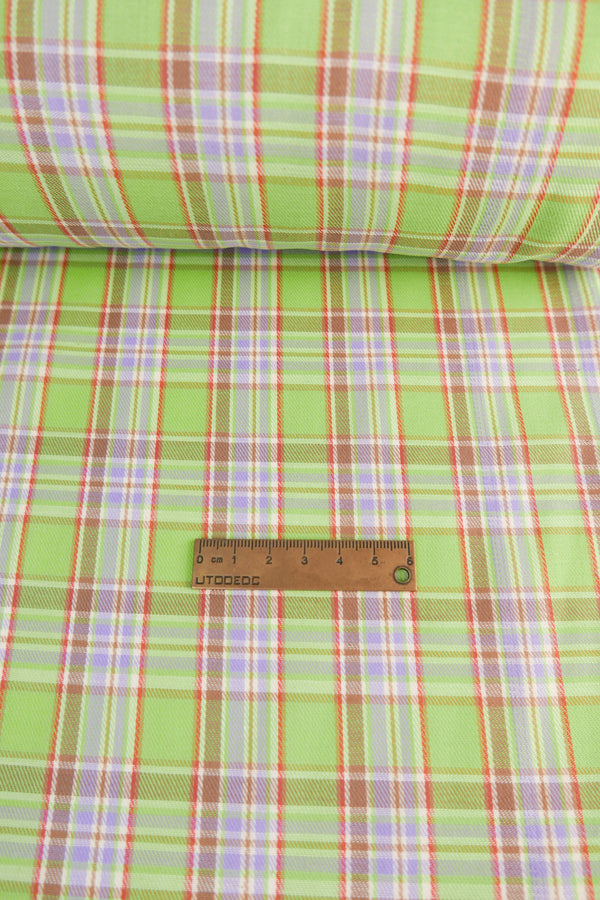 Allie - Yarn Dyed Cotton | Lime