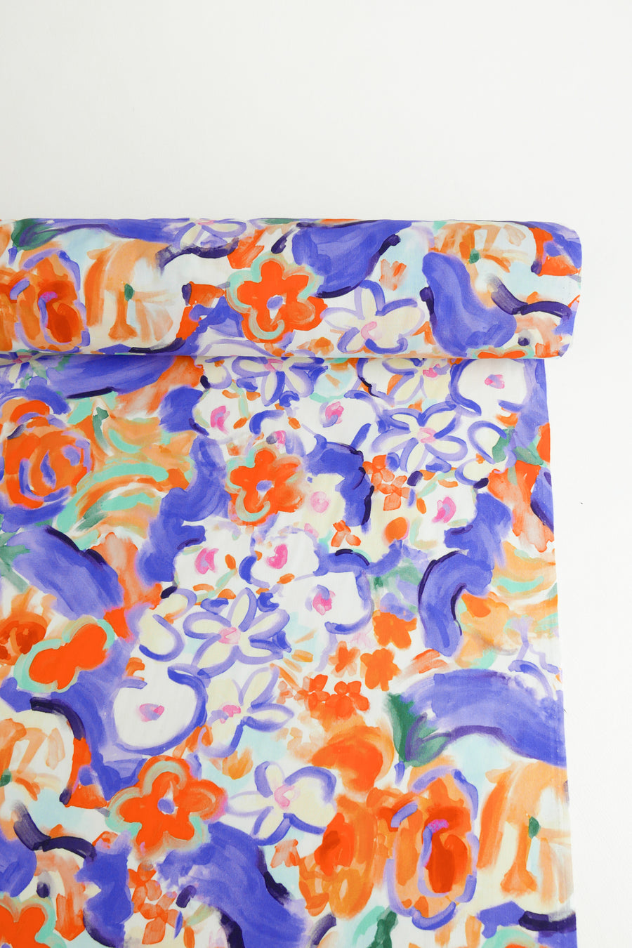 Francoise - Printed Cotton | Tangerine