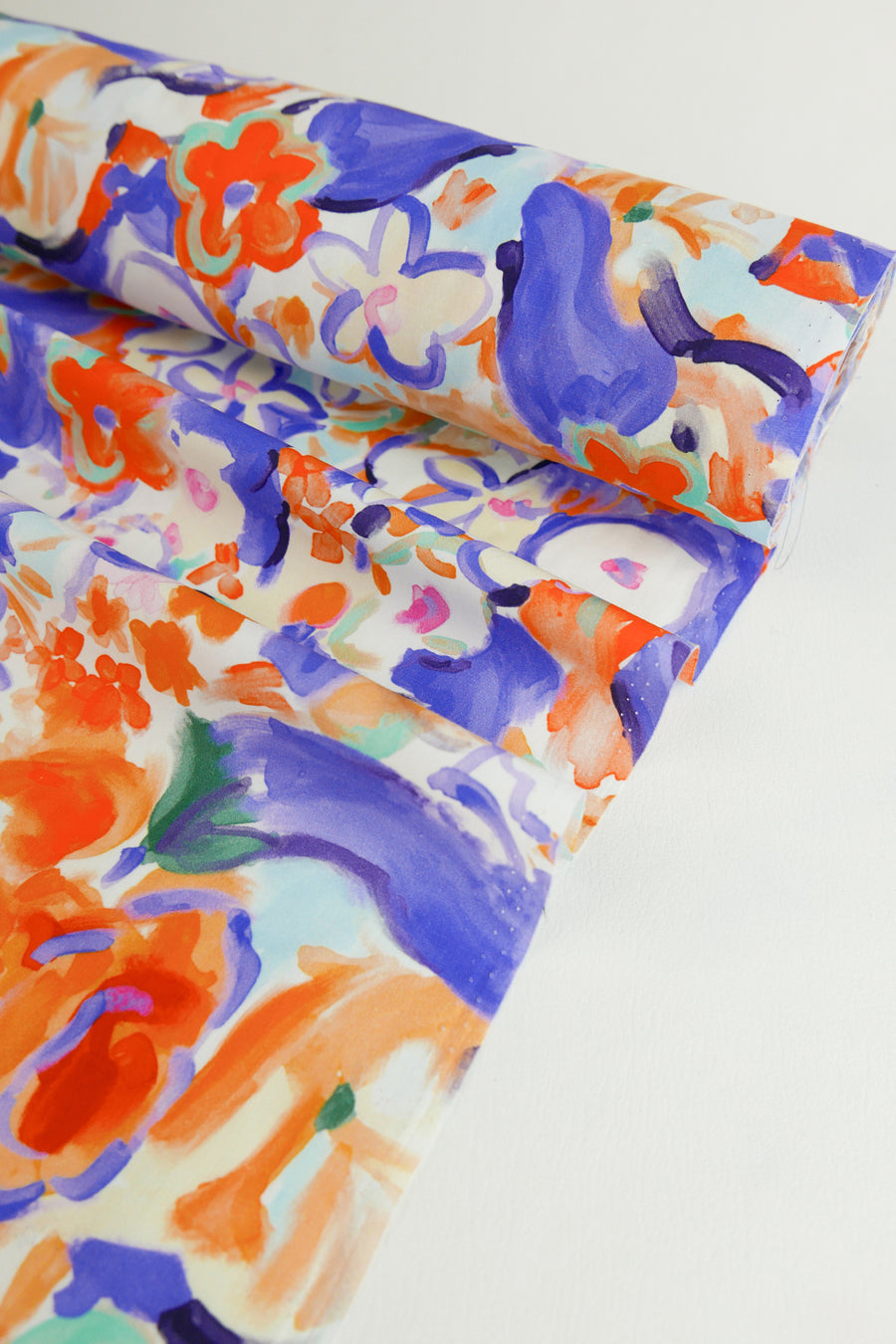 Francoise - Printed Cotton | Tangerine