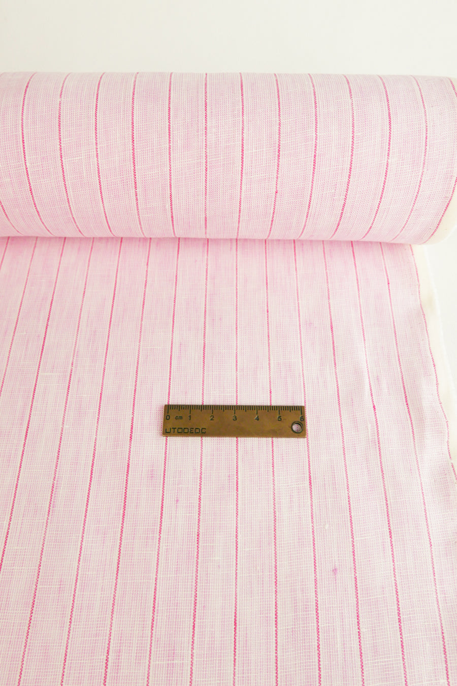 Ottavia - Japanese Basketweave Linen | Sherbet Pink