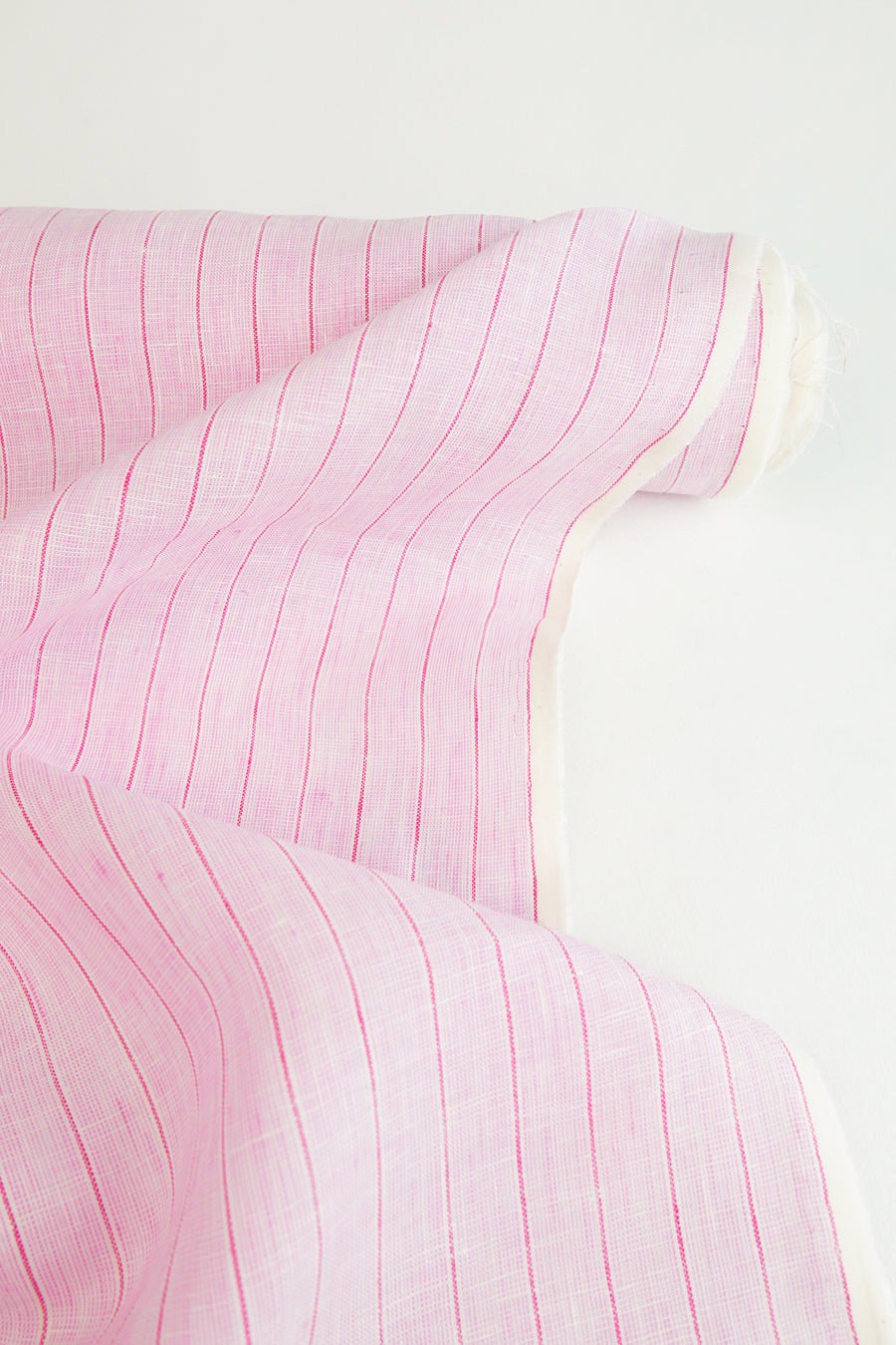 Ottavia - Japanese Basketweave Linen | Sherbet Pink