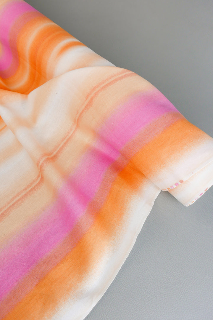 Sunset Stripe - Linen Cotton | Sunset