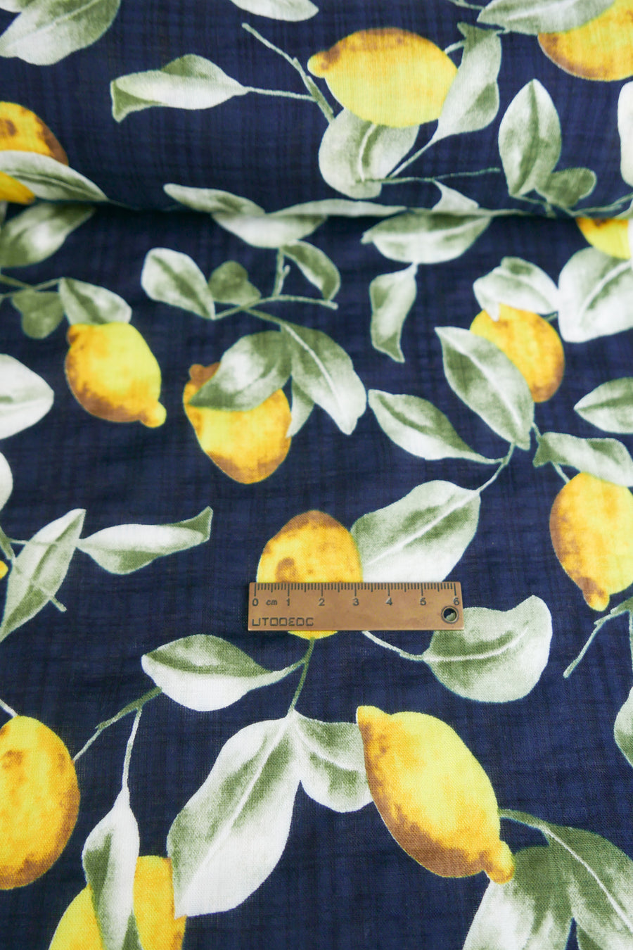 St Clements - Linen Cotton | Midnight Blue (LAST CUT - 2.8M)