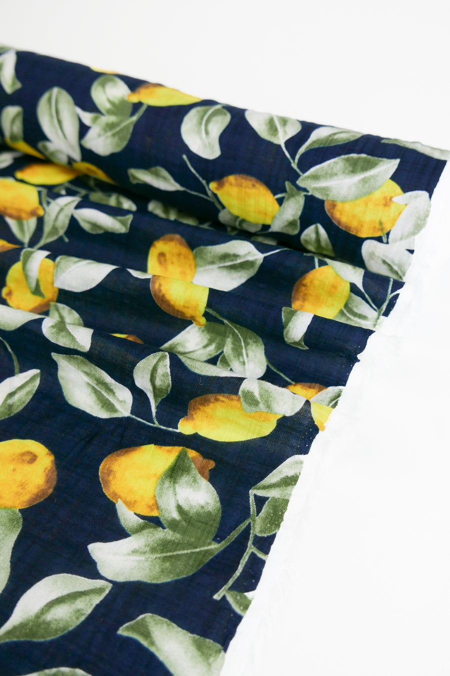 St Clements - Linen Cotton | Midnight Blue (LAST CUT - 2.8M)