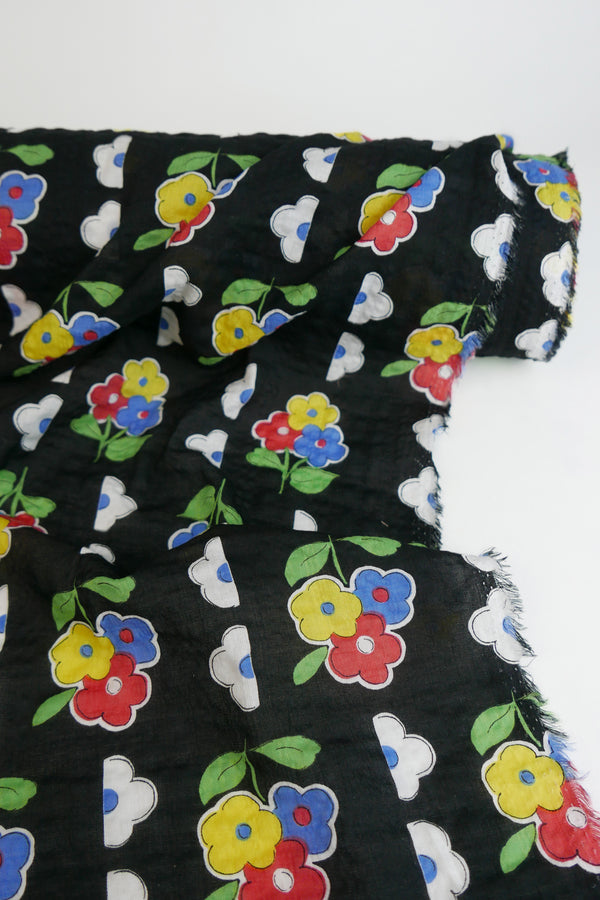 Lizzie - Linen Cotton Seersucker | Poppy