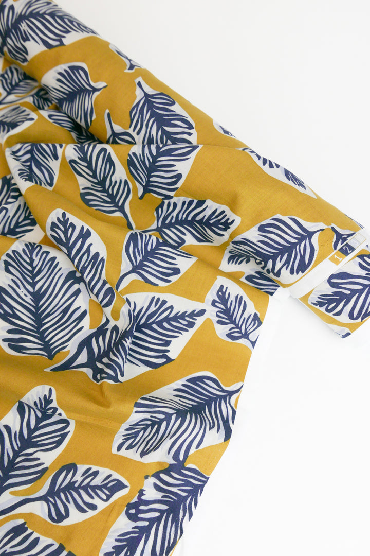 Spring Leaves - Printed Cotton | Olive Oil