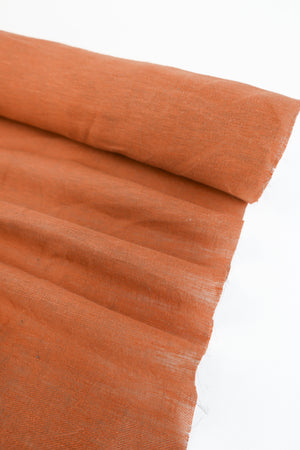 Sirocco - Turkish Glazed Linen | Tamarind (LAST CUT - 2M)