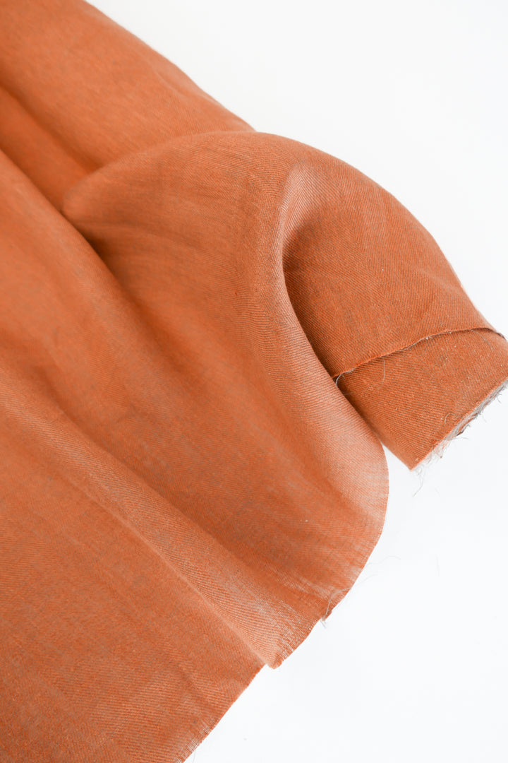 Sirocco - Turkish Glazed Linen | Tamarind (LAST CUT - 2M)