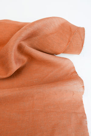 Sirocco - Turkish Glazed Linen | Tamarind (LAST CUT - 2M)