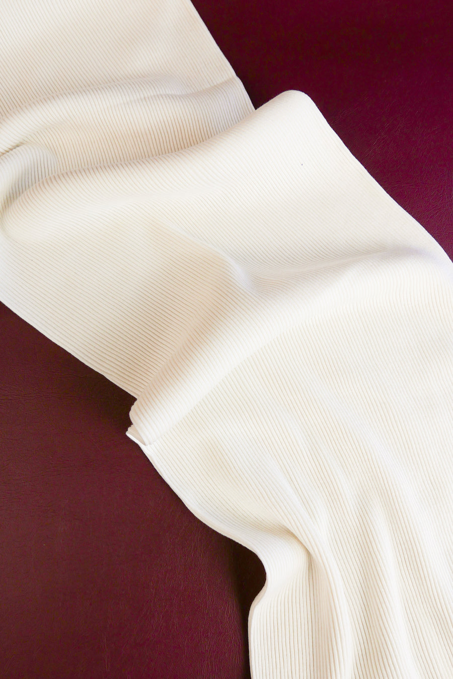 Japanese Silk Rib | Ivory (LAST CUT - 2.4M)