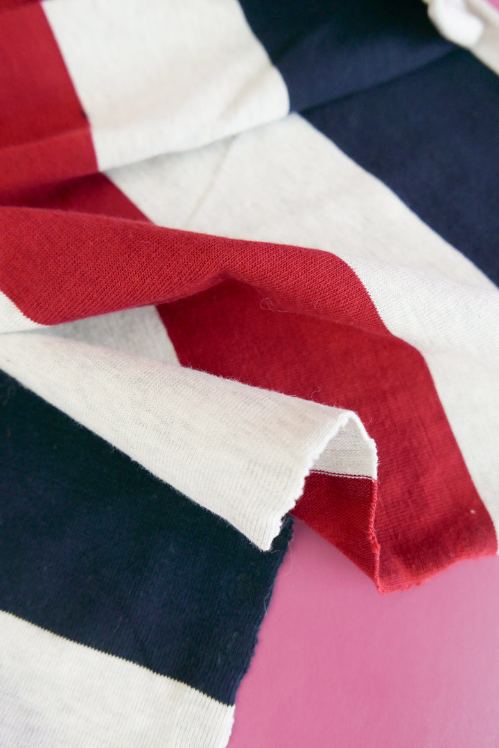 Wyatt - Australian Combed Cotton Knit | Rugby Stripe