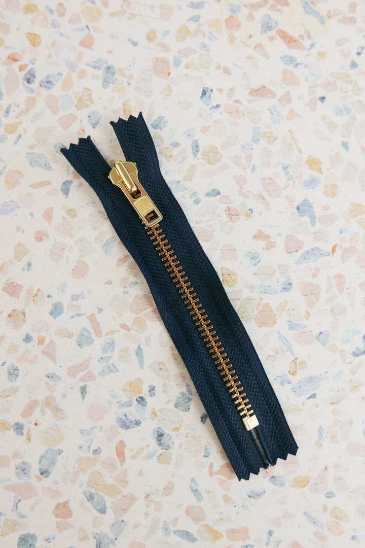 YKK 15cm Metal Zip | Indigo