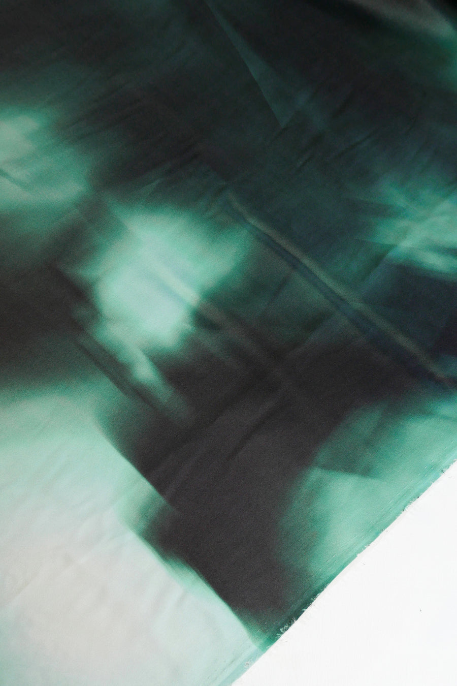 Allure - Printed Silk Satin | Emerald