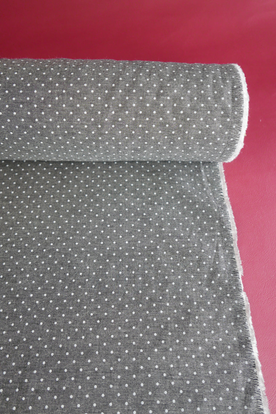 Dot Chambray Denim | Charcoal