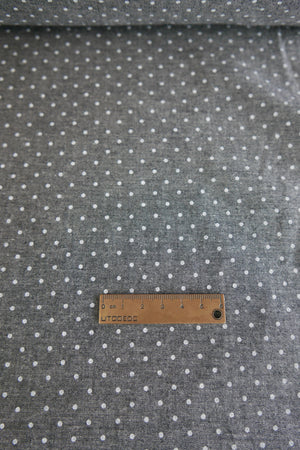 Dot Chambray Denim | Charcoal