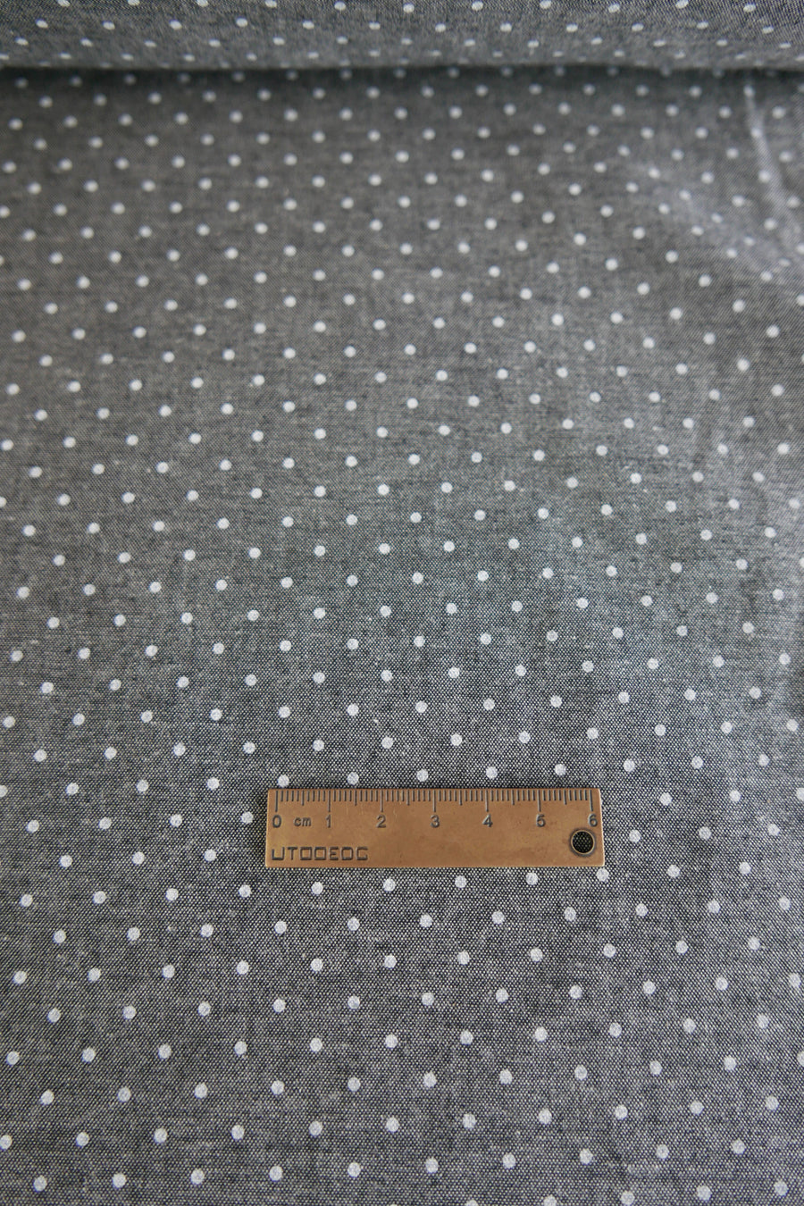 Dot Chambray Denim | Charcoal