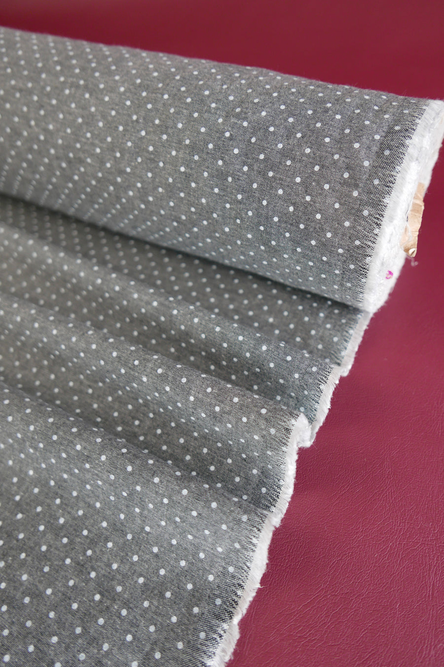 Dot Chambray Denim | Charcoal