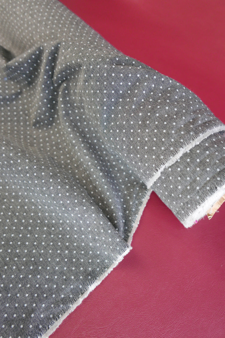 Dot Chambray Denim | Charcoal