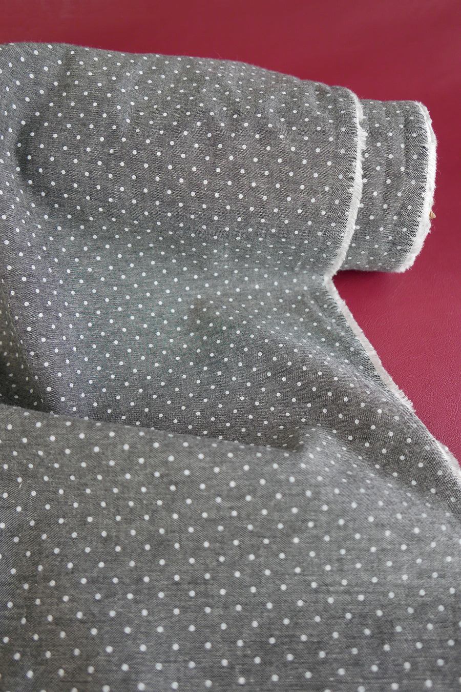 Dot Chambray Denim | Charcoal