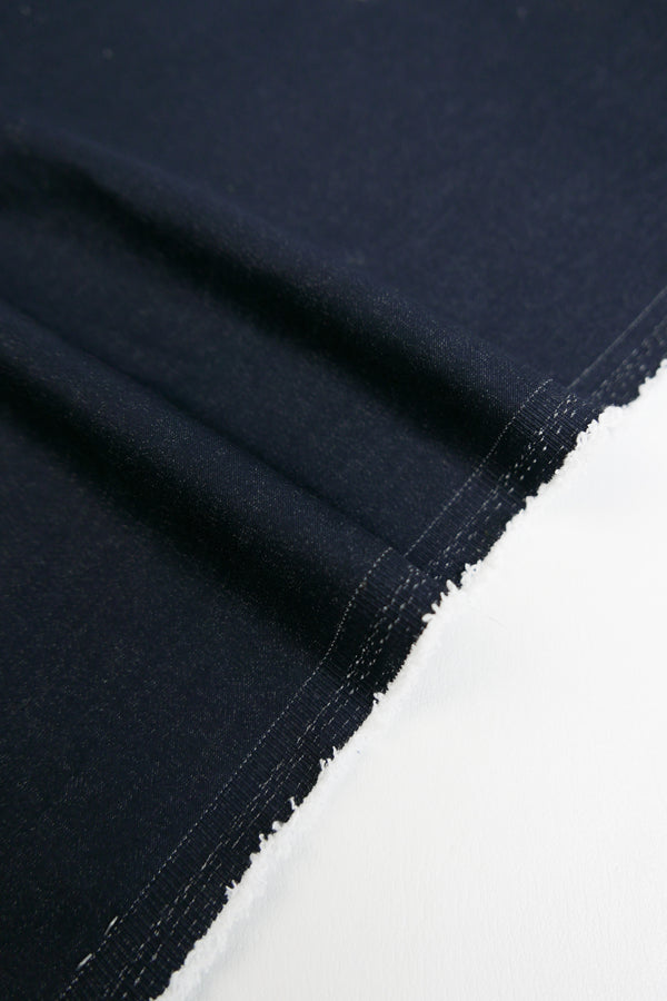 Leanne - Plated Stretch Denim | Indigo