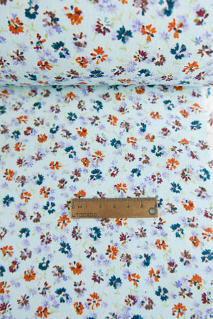 Hydrangea - German Viscose Crepe | Blue Garden