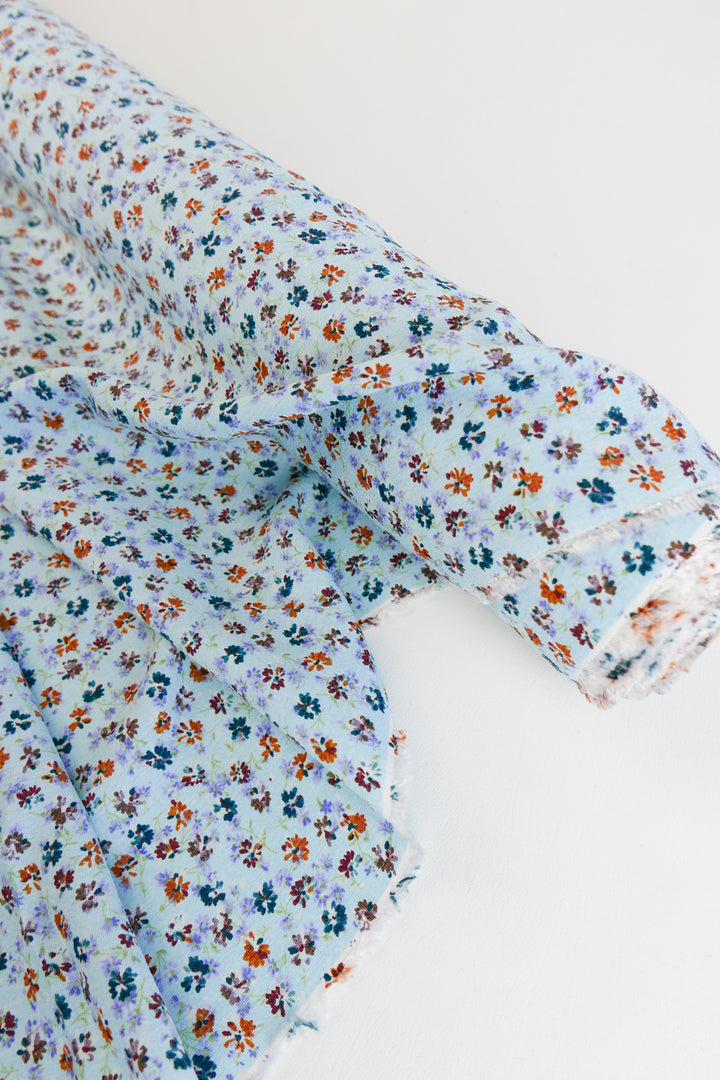 Hydrangea - German Viscose Crepe | Blue Garden