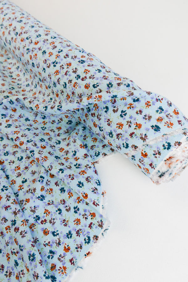 Hydrangea - German Viscose Crepe | Blue Garden Remnant (1.7M)