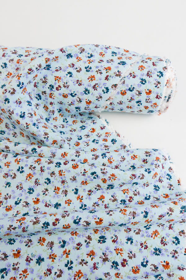Hydrangea - German Viscose Crepe | Blue Garden Remnant (1.7M)