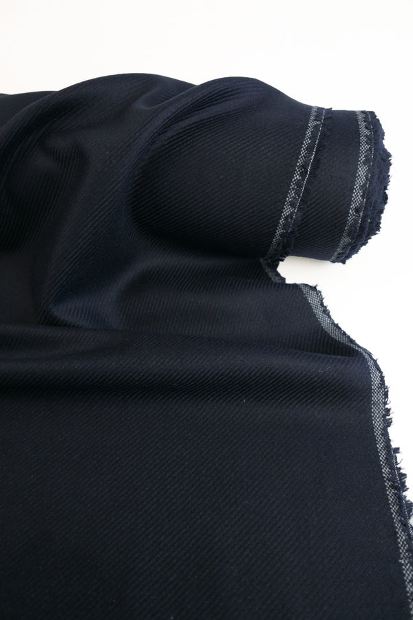 Bleu - Italian Silk Wool Flannel