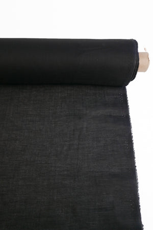 Japanese Polished Cotton Voile | Classic Black