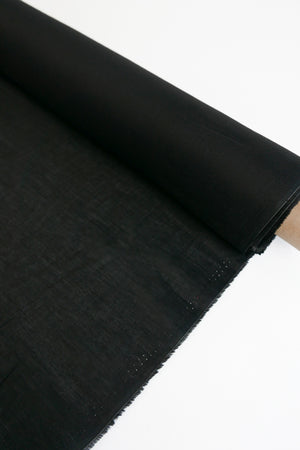 Japanese Polished Cotton Voile | Classic Black