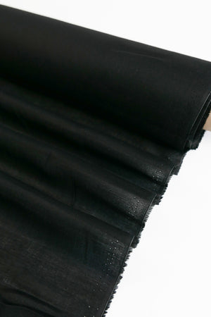 Japanese Polished Cotton Voile | Classic Black