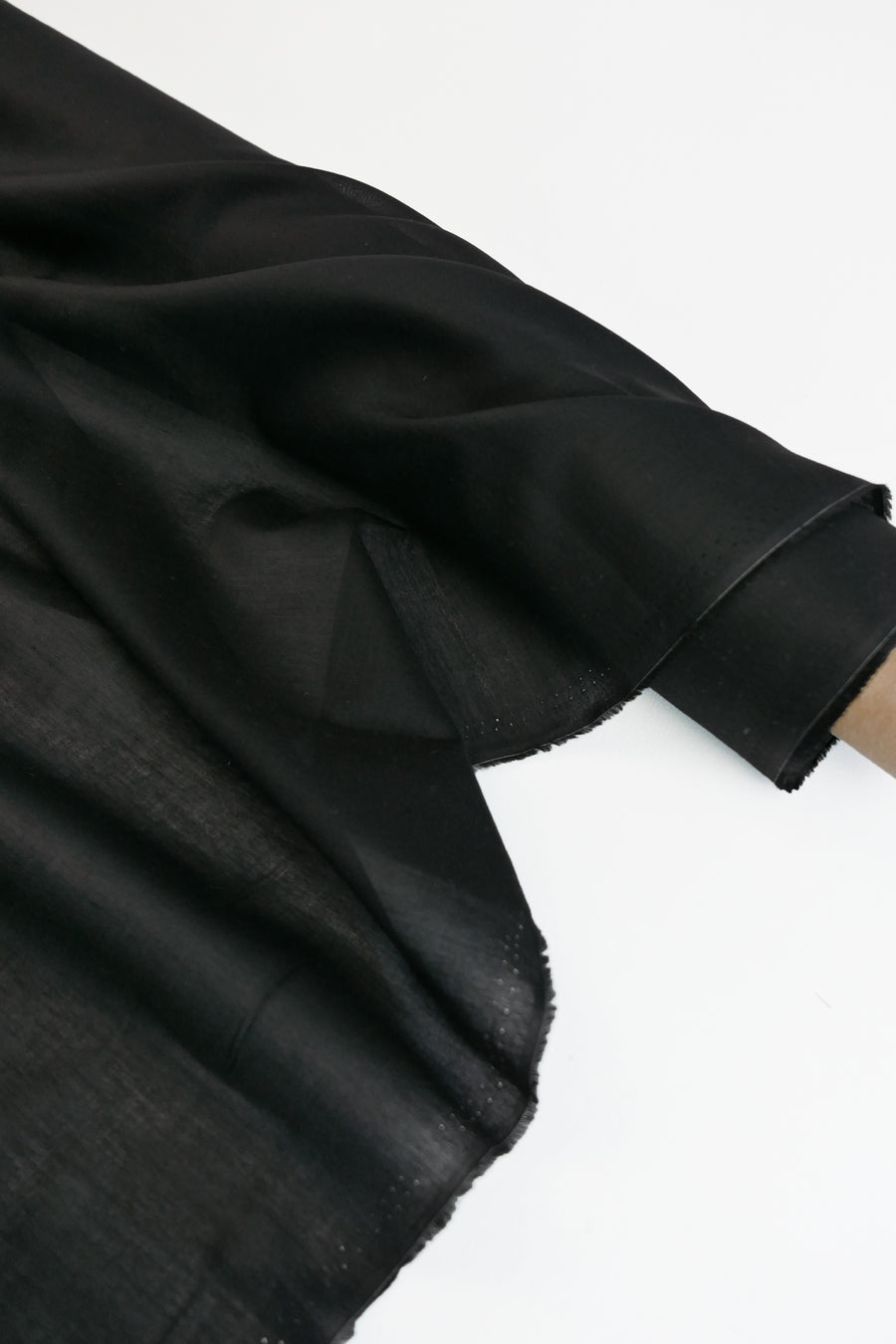 Japanese Polished Cotton Voile | Classic Black