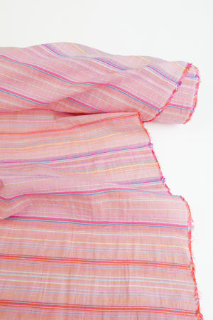 Senorita - Embroidered Stripe | Flamingo