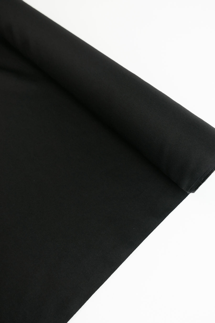 Silk Cotton Shirting | Classic Black