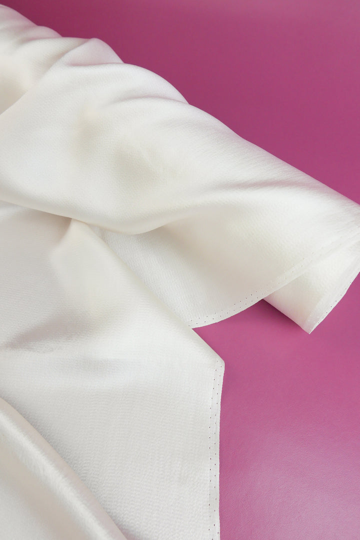 Hammered Silk Satin | Pearl