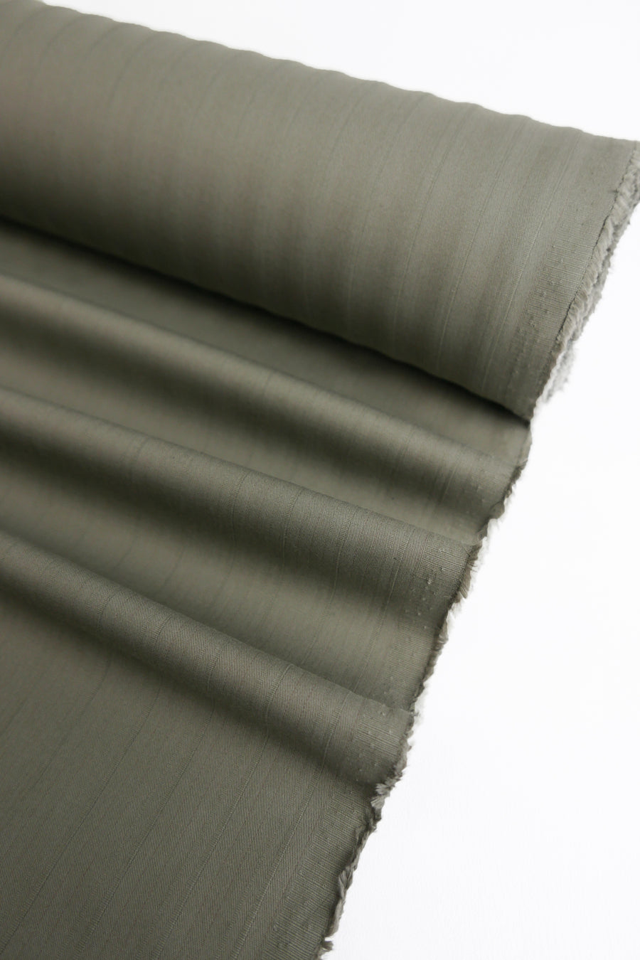 German Self-Stripe Cotton | Cement