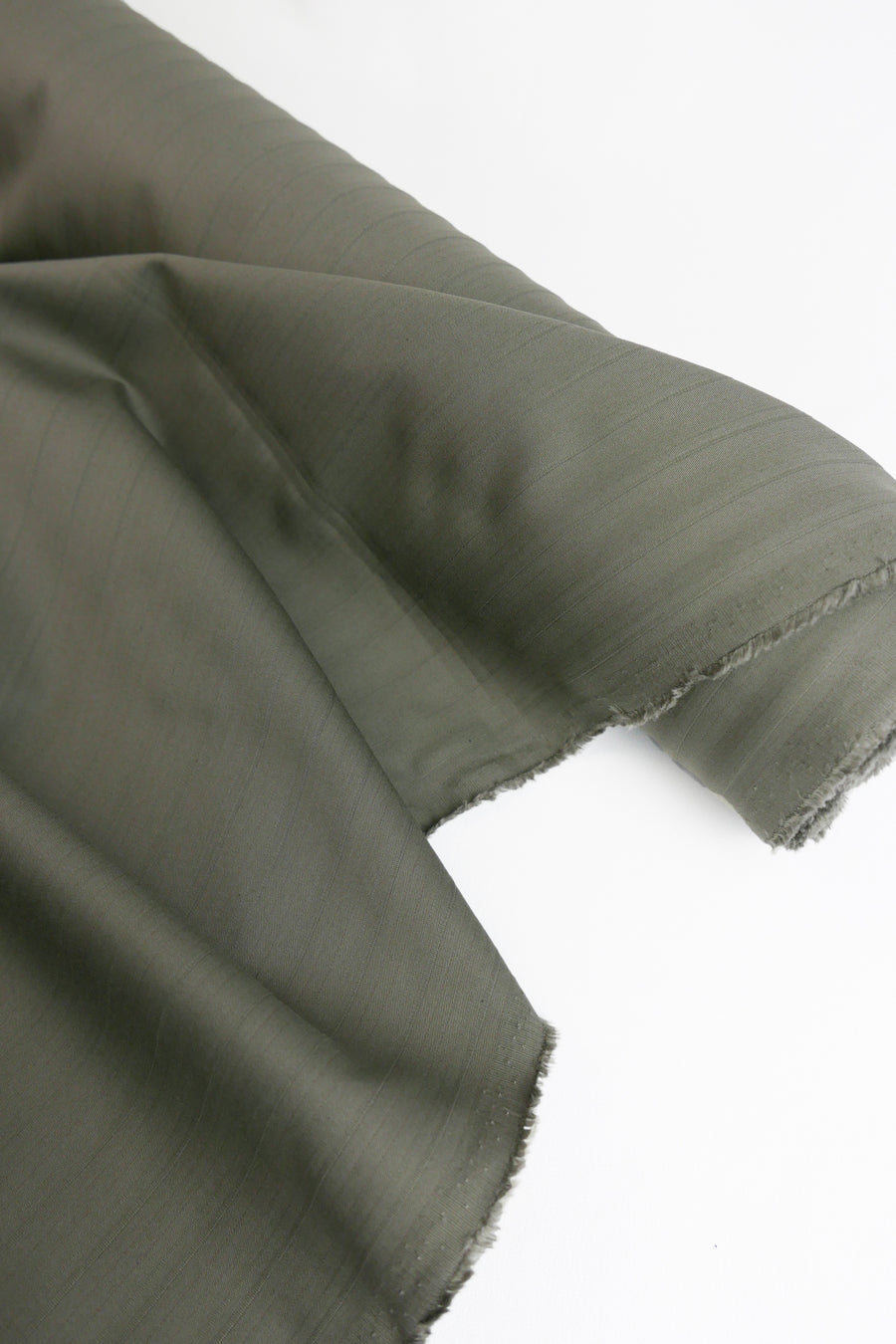 German Self-Stripe Cotton | Cement