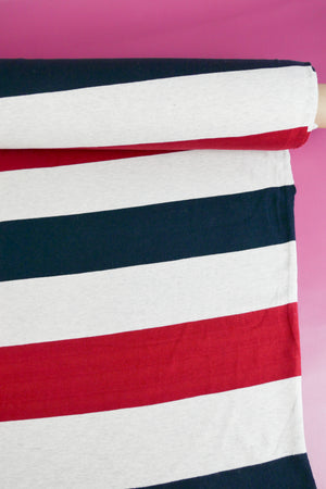 Wyatt - Australian Combed Cotton Knit | Rugby Stripe