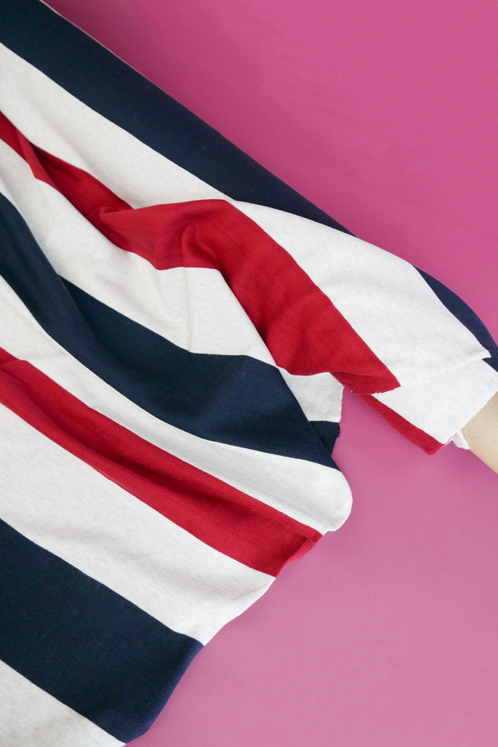 Wyatt - Australian Combed Cotton Knit | Rugby Stripe