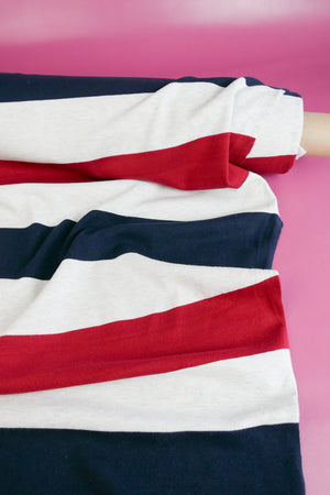 Wyatt - Australian Combed Cotton Knit | Rugby Stripe