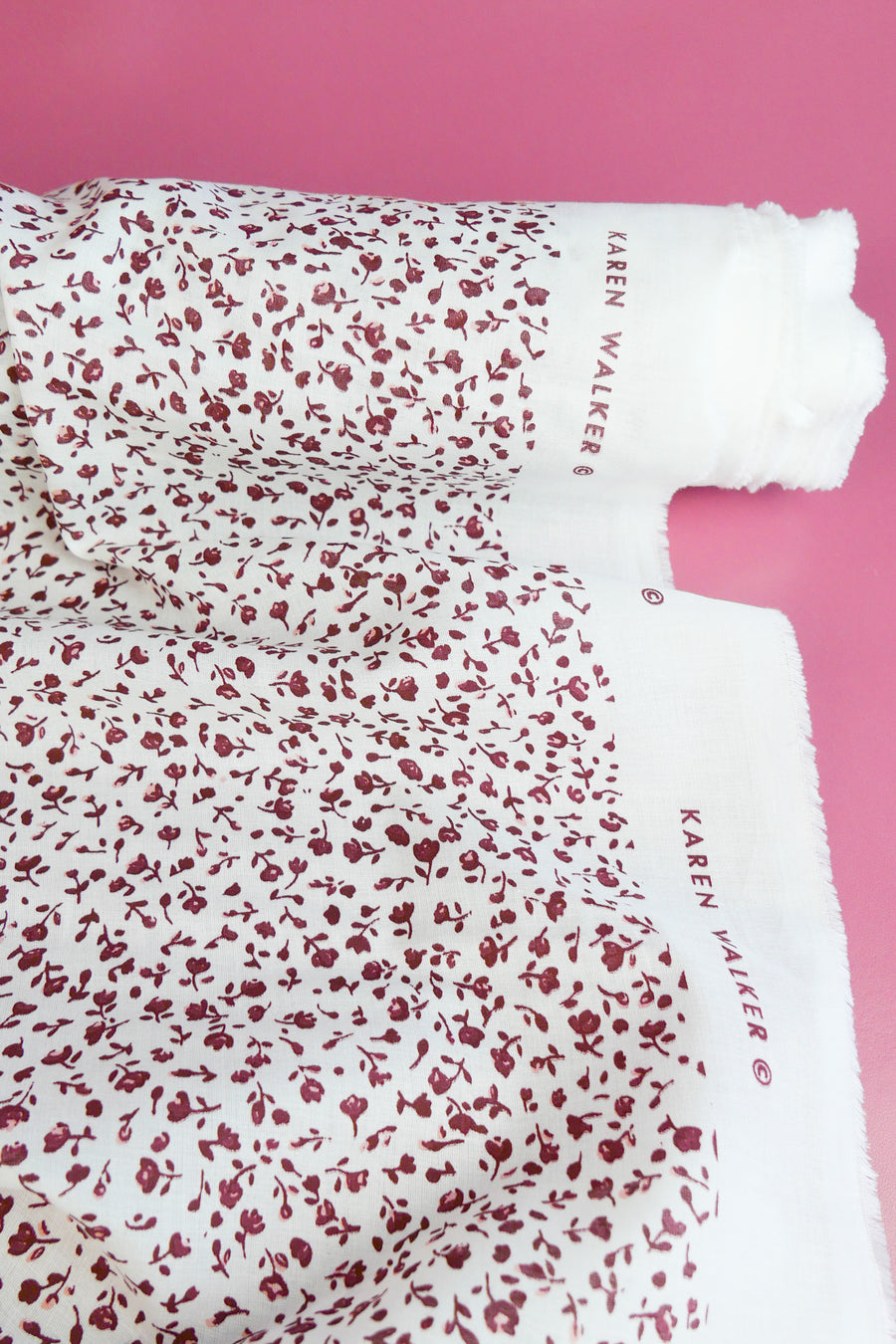 Ex-Designer Organic Cotton Voile | Goji Berry