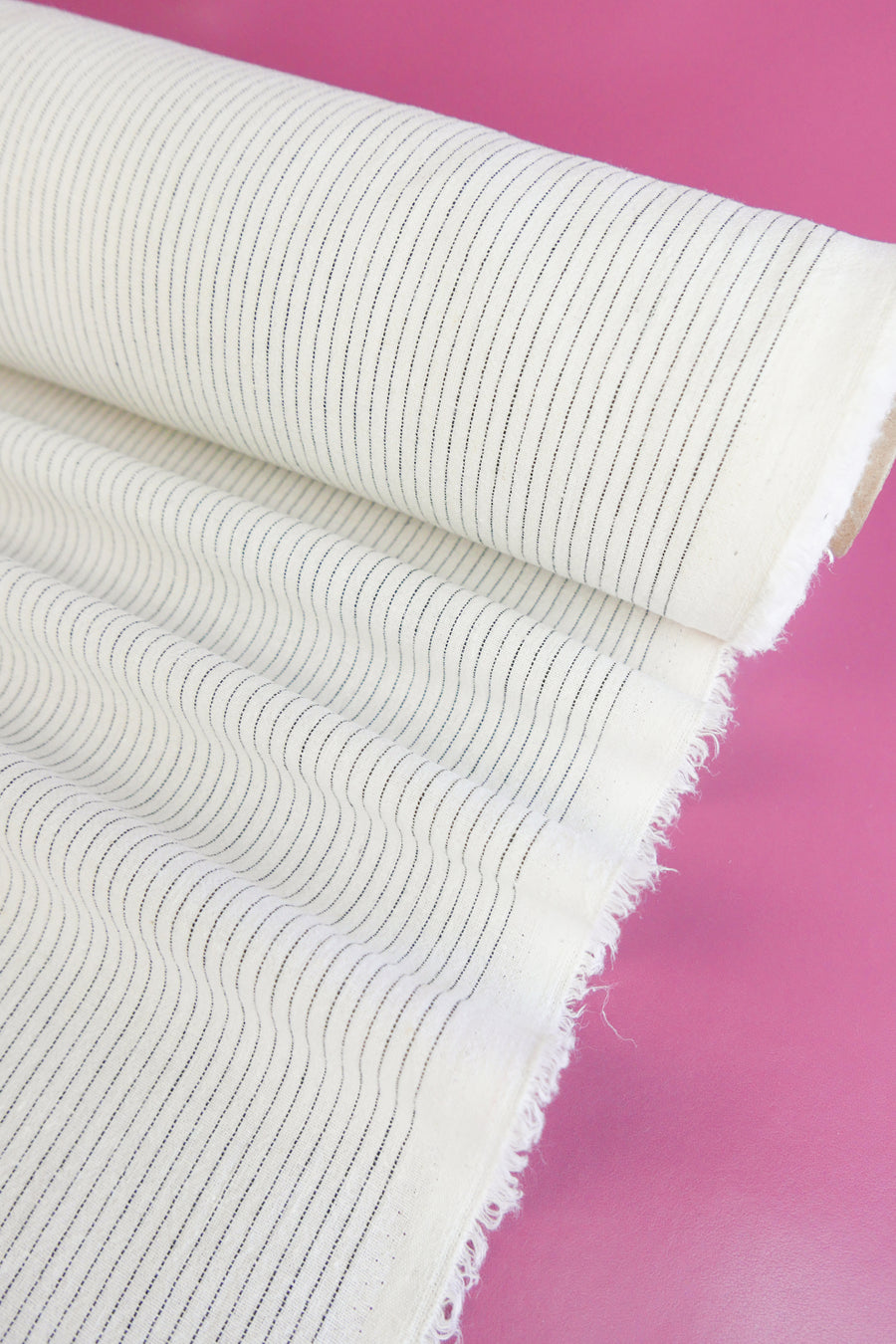 Ex-Designer Striped Linen | Rice