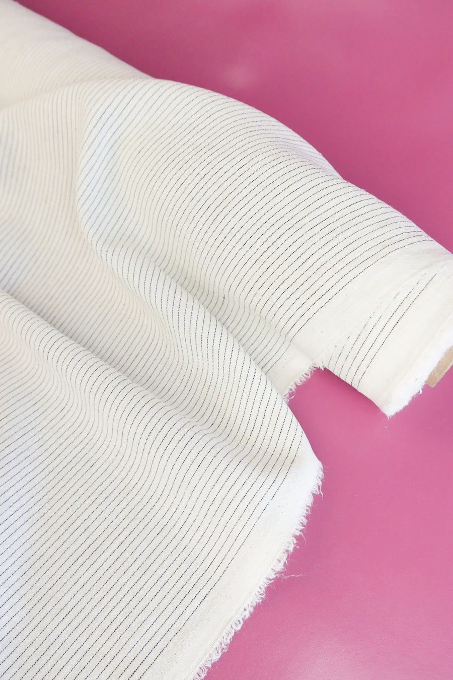 Ex-Designer Striped Linen | Rice