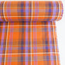 Madras Check - French Yarn Dyed Linen | Tangerine