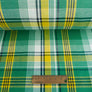 Madras Check - French Yarn Dyed Linen | Lime Zest