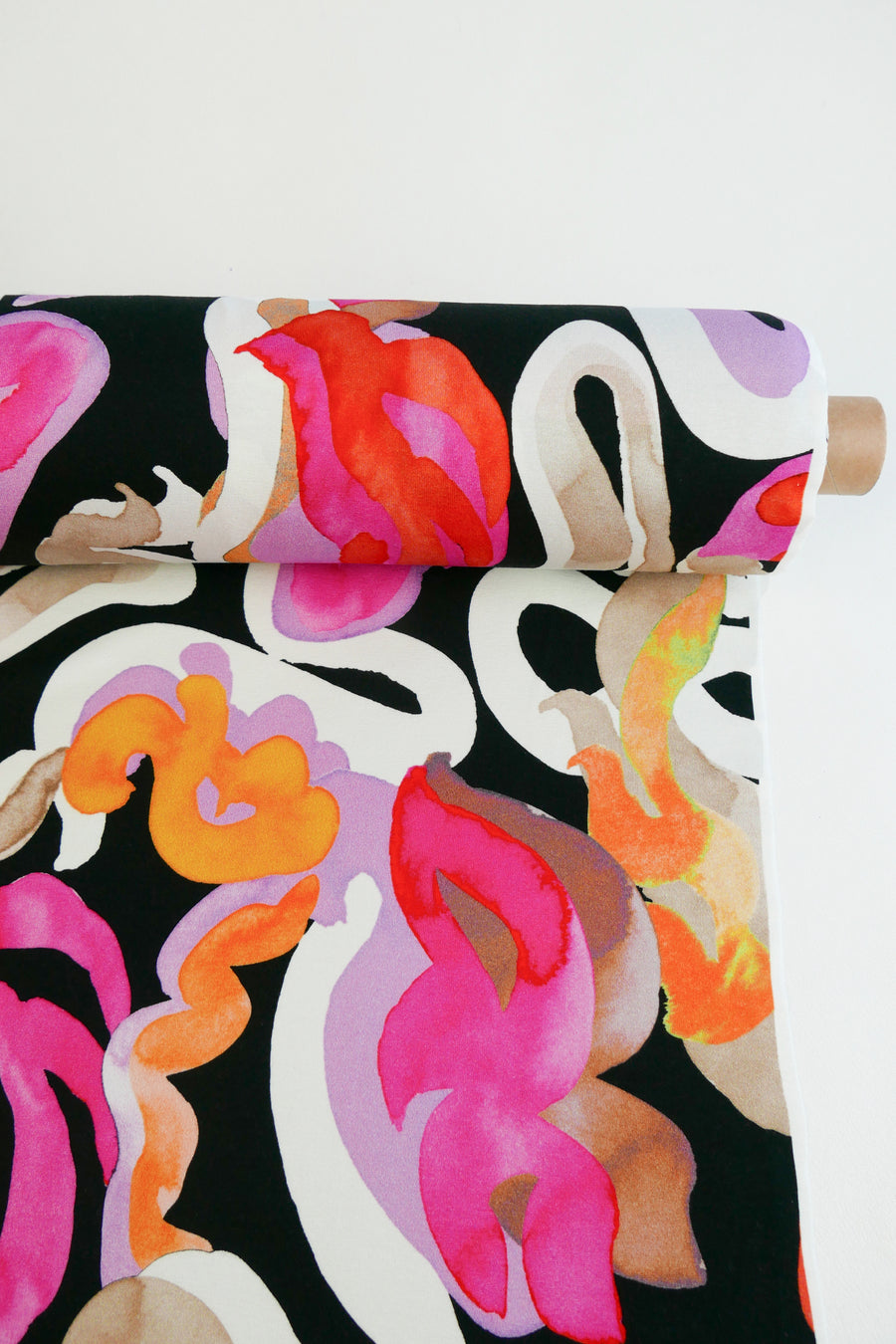 Jimi - Printed Viscose Knit | Arancia