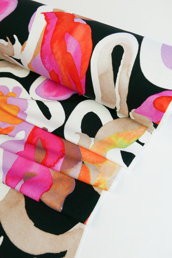 Jimi - Printed Viscose Knit | Arancia