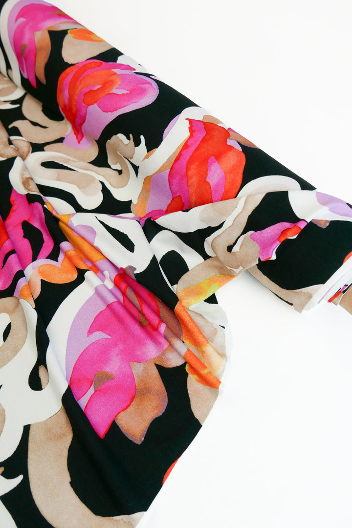 Jimi - Printed Viscose Knit | Arancia