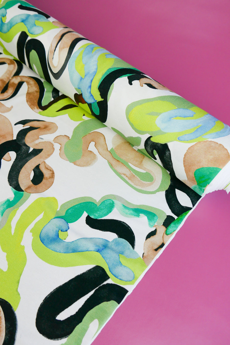 Jimi - Printed Viscose Knit | Verde